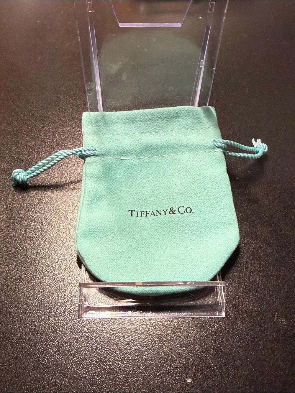 Tiffany & Co. Robin's Egg Blue Drawstring Jewelry Pouch
